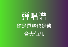 你是恩赐也是劫吉他谱_含大仙儿_G调弹唱六线谱