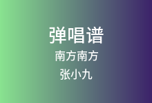南方南方吉他谱_张小九_C调弹唱六线谱