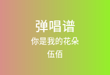 你是我的花朵吉他谱_伍佰_C调弹唱六线谱