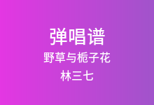 野草与栀子花吉他谱_林三七_C调弹唱六线谱(版本2)