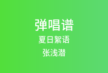 夏日絮语吉他谱_张浅潜_D调弹唱六线谱