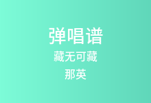 藏无可藏吉他谱_那英_C调弹唱六线谱