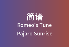Romeo's Tune简谱_Pajaro Sunrise_降E调歌曲简谱