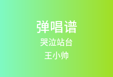 哭泣站台吉他谱_王小帅_C调弹唱六线谱