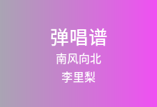 南风向北吉他谱_李里梨_C调弹唱六线谱