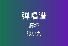 腐坏吉他谱_张小九_D调弹唱六线谱