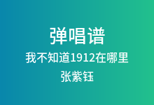 我不知道1912在哪里吉他谱_张紫钰_C调弹唱六线谱