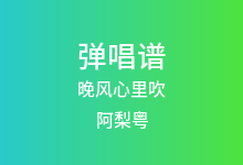 晚风心里吹吉他谱_阿梨粤_G调弹唱六线谱(版本4)