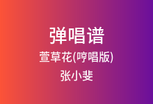 萱草花(哼唱版)吉他谱_张小斐_G调弹唱六线谱