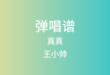 真真吉他谱_王小帅_G调弹唱六线谱