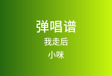 我走后吉他谱_小咪_C调弹唱六线谱