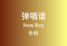New Boy吉他谱_朴树_C调弹唱六线谱(版本2)
