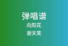 向阳花吉他谱_谢天笑_G调弹唱六线谱