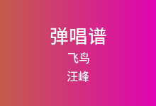 飞鸟吉他谱_汪峰_G调弹唱六线谱