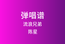 流浪兄弟吉他谱_陈星_G调弹唱六线谱