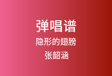隐形的翅膀吉他谱_张韶涵_C调弹唱六线谱(版本2)