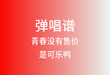 青春没有售价吉他谱_是可乐鸭_G调弹唱六线谱