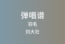 羽毛吉他谱_刘大壮_C调弹唱六线谱