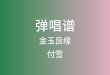 金玉良缘吉他谱_付雪_C调弹唱六线谱(版本3)