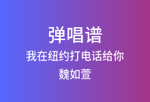 我在纽约打电话给你吉他谱_魏如萱_C调弹唱六线谱