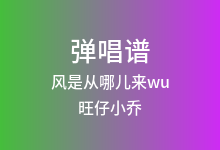 风是从哪儿来wu吉他谱_旺仔小乔_C调弹唱六线谱