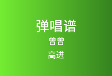 曾曾吉他谱_高进_C调弹唱六线谱