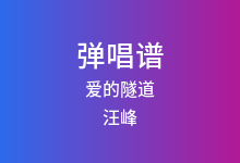 爱的隧道吉他谱_汪峰_E调弹唱六线谱