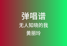 无人知晓的我吉他谱_黄丽玲_C调弹唱六线谱