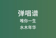 唯你一生吉他谱_水木年华_G调弹唱六线谱