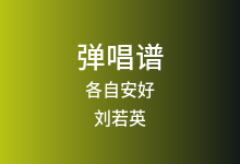 各自安好吉他谱_刘若英_G调弹唱六线谱(版本2)