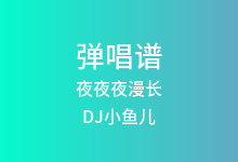 夜夜夜漫长吉他谱_DJ小鱼儿_G调弹唱六线谱(版本2)