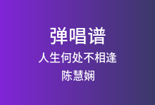人生何处不相逢吉他谱_陈慧娴_G调弹唱六线谱