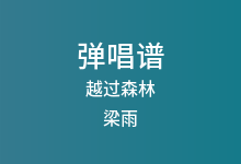 越过森林吉他谱_梁雨_C调弹唱六线谱