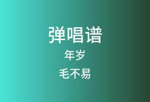 年岁吉他谱_毛不易_C调弹唱六线谱(版本4)