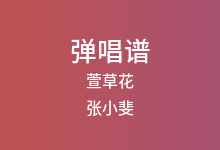 萱草花吉他谱_张小斐_A调弹唱六线谱(版本3)