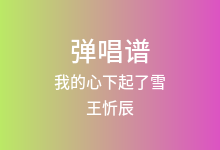 我的心下起了雪吉他谱_王忻辰/徐靖雯_G调弹唱六线谱