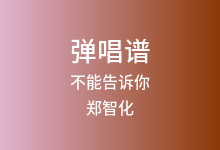 不能告诉你吉他谱_郑智化_G调弹唱六线谱
