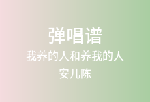 我养的人和养我的人吉他谱_安儿陈_C调弹唱六线谱(版本2)