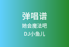 她会魔法吧吉他谱_DJ小鱼儿_G调弹唱六线谱(版本4)