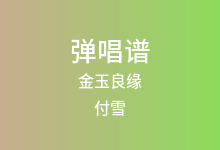 金玉良缘吉他谱_付雪_C调弹唱六线谱(版本4)