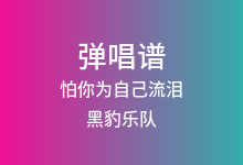 怕你为自己流泪吉他谱_黑豹乐队_C调弹唱六线谱