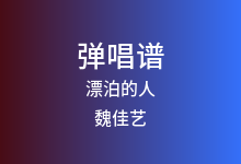 漂泊的人吉他谱_魏佳艺_G调弹唱六线谱