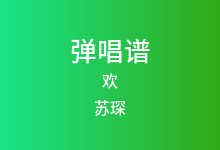欢吉他谱_苏琛_C调弹唱六线谱(版本2)