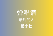 最后的人吉他谱_杨小壮_G调弹唱六线谱(版本2)