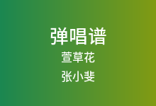 萱草花吉他谱_张小斐_G调弹唱六线谱(版本4)