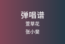 萱草花吉他谱_张小斐_C调弹唱六线谱(版本5)