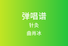 针灸吉他谱_曲肖冰_C调弹唱六线谱