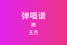 她吉他谱_王杰_G调弹唱六线谱