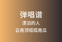 漂泊的人吉他谱_云南顶呱呱南瓜_G调弹唱六线谱(版本2)