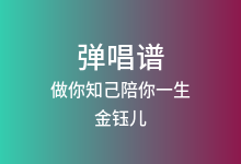 做你知己陪你一生吉他谱_金钰儿_G调弹唱六线谱